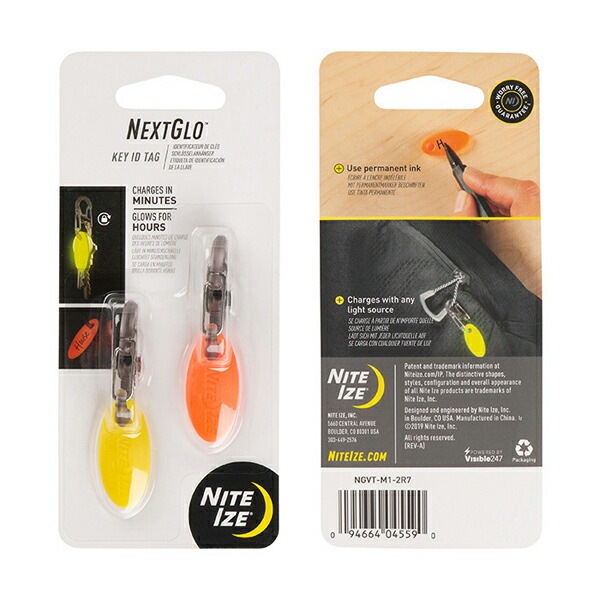 NITEIZE ネクストグロー ルミナリーIDタグ 2個入 [ナイトアイズ]