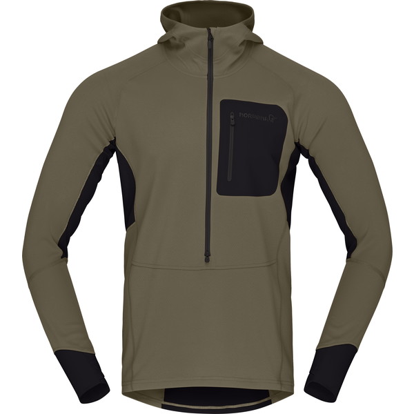 NORRONA Mens senja warm1 Hood Olive Night [ノローナ]