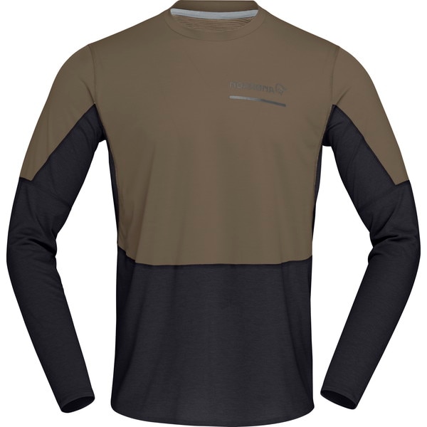 NORRONA Mens senja equaliser lightweight Long sleeve Olive Night [ノローナ]