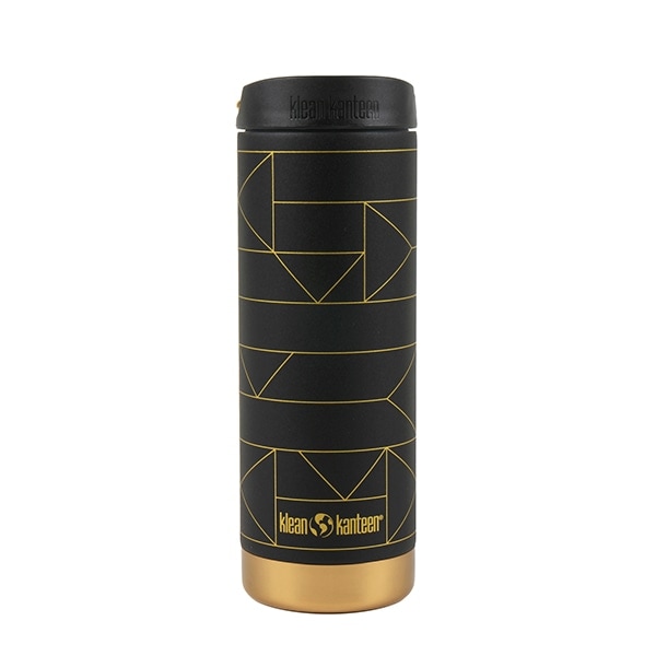 klean kanteen TKワイド16oz ｗ/Cafe ジオトメリックゴールドブラック [クリーンカンティーン]