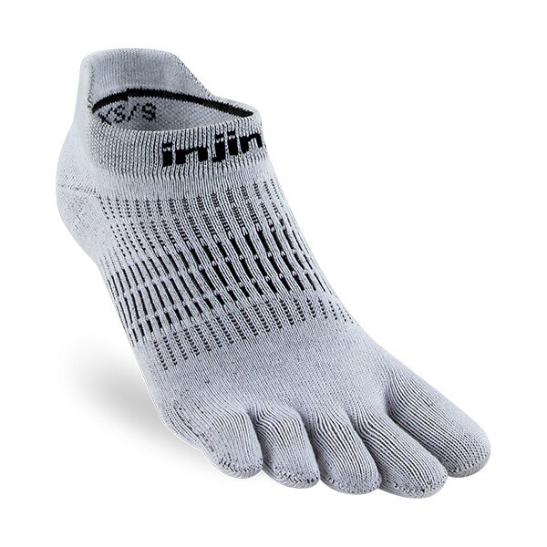 INJINJI ウイメンズ ラン ライトウェイト ノーショウ グレー XS/Sサイズ [インジンジ]