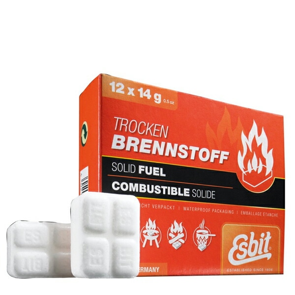 [当日出荷可][20%OFF] Esbit 固形燃料ミリタリー（14gx12tab） [エスビット]