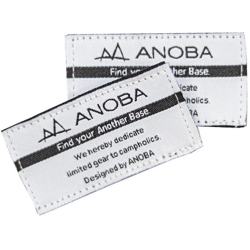 ANOBA ベルクロワッペン 2枚セット ホワイト [アノーバ]