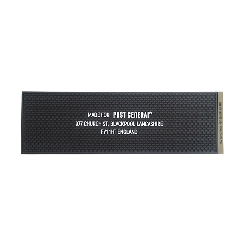POST GENERAL RUBBER BAR MAT LONG BLACK [ポストジェネラル]