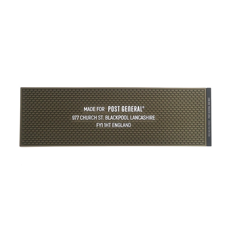 POST GENERAL RUBBER BAR MAT LONG OLIVE [ポストジェネラル]