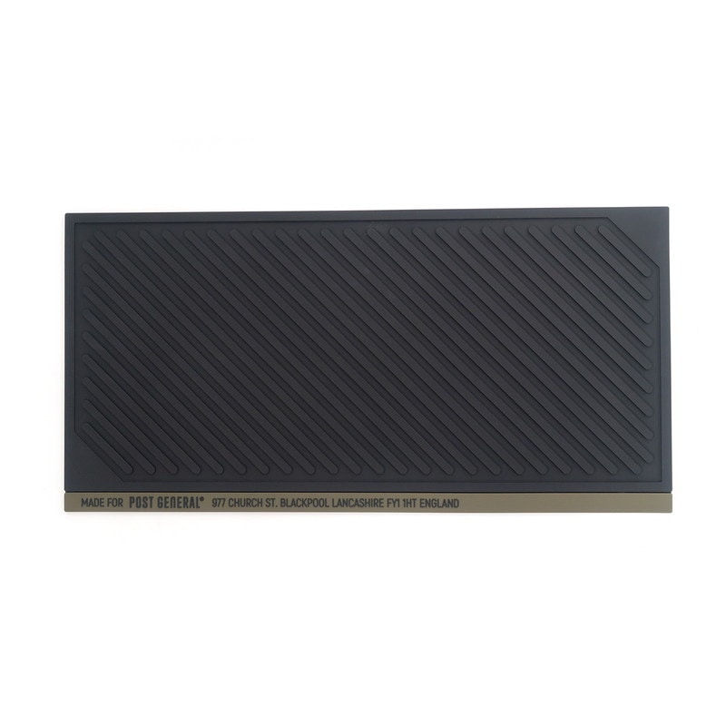 POST GENERAL RUBBER DOOR MAT BLACK [ポストジェネラル]