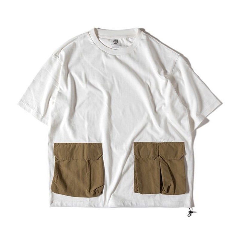 Grip Swany CAMP POCKET TEE 4.0 OYWHITE × SOIL [グリップスワニー]