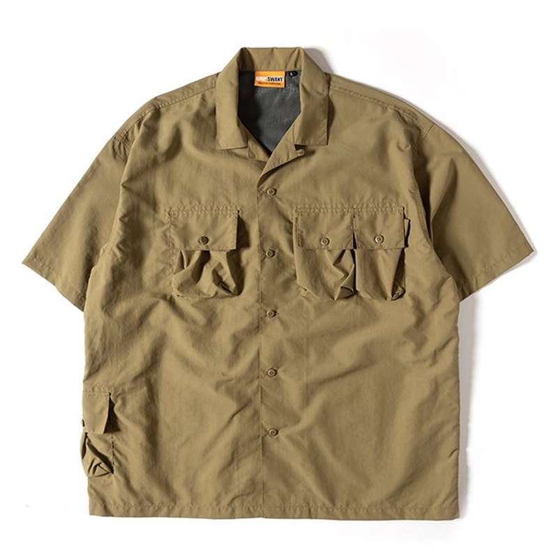 Grip Swany SUPPLEX CAMP SHIRT4.0 GS KHAKI [グリップスワニー]