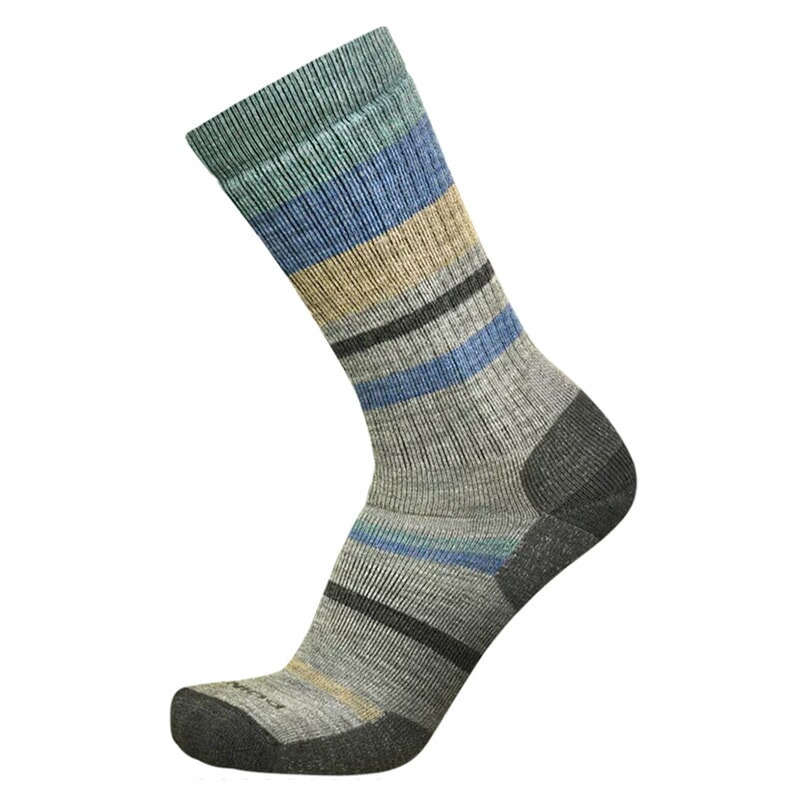 Point6 HIKING MIXED STRIPE MED CREW Stone/Ocean [ポイントシックス]