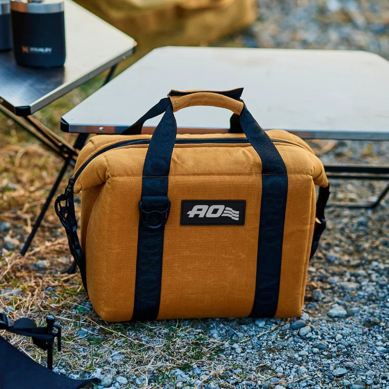 タン濃30、キャメル20 AO Coolers 9パック ワックスドコットン ソフトクーラー