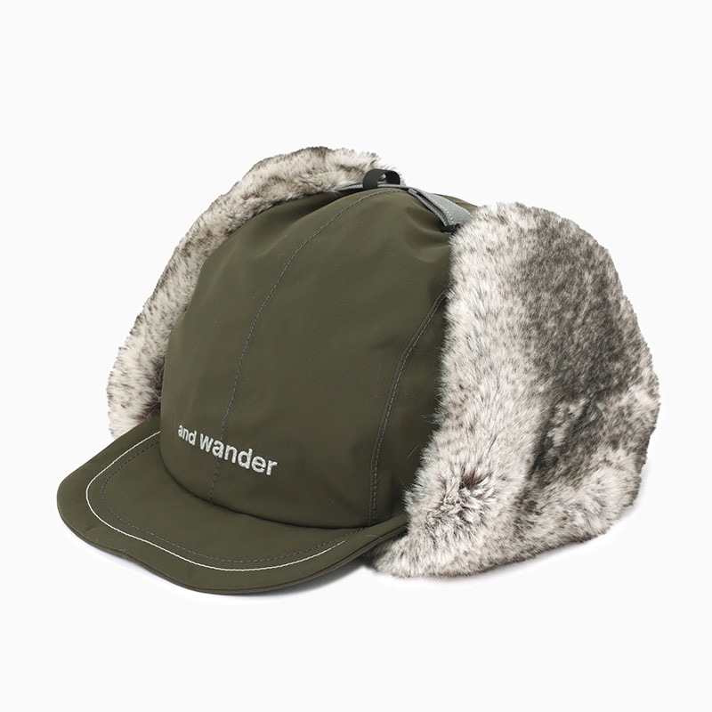 and wander CORDURA 3L boa cap khaki [アンドワンダー]