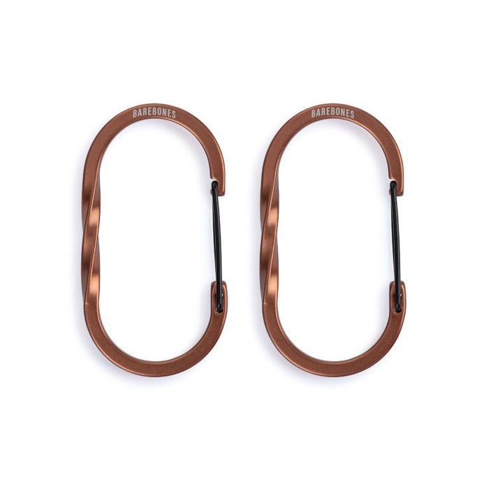 Barebones Living ワイヤーゲートカラビナ 2pc カッパー Mサイズ [ベアーボーンズリビング]