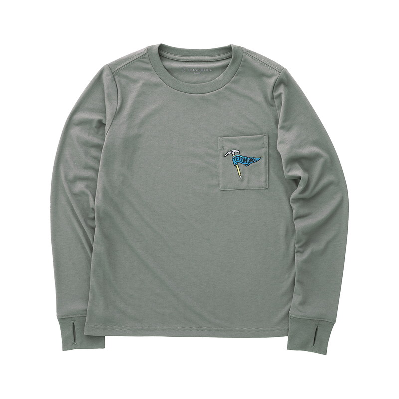Teton Bros. TB Axe L/S Tee Green Gray [ティートン ブロス]