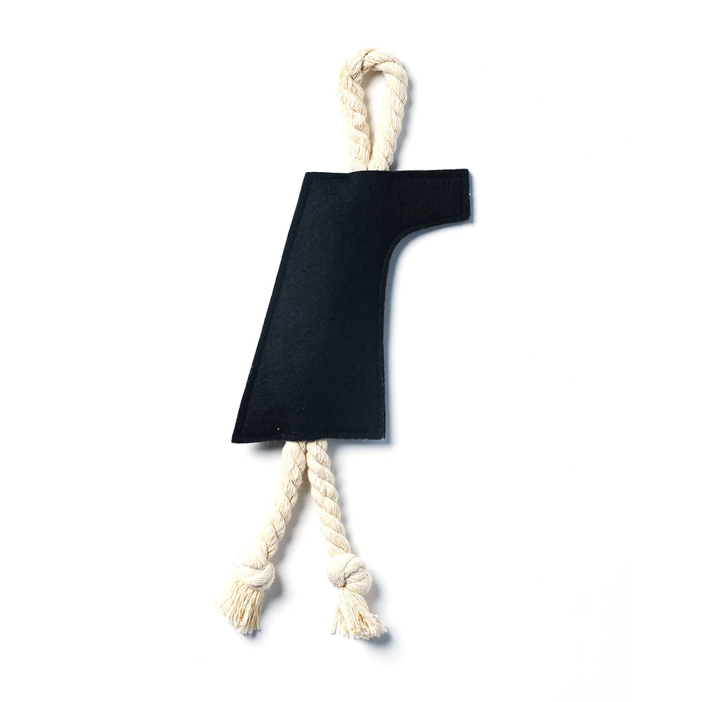gris LOGO ROPE TOY PEAT BLACK [グリ]