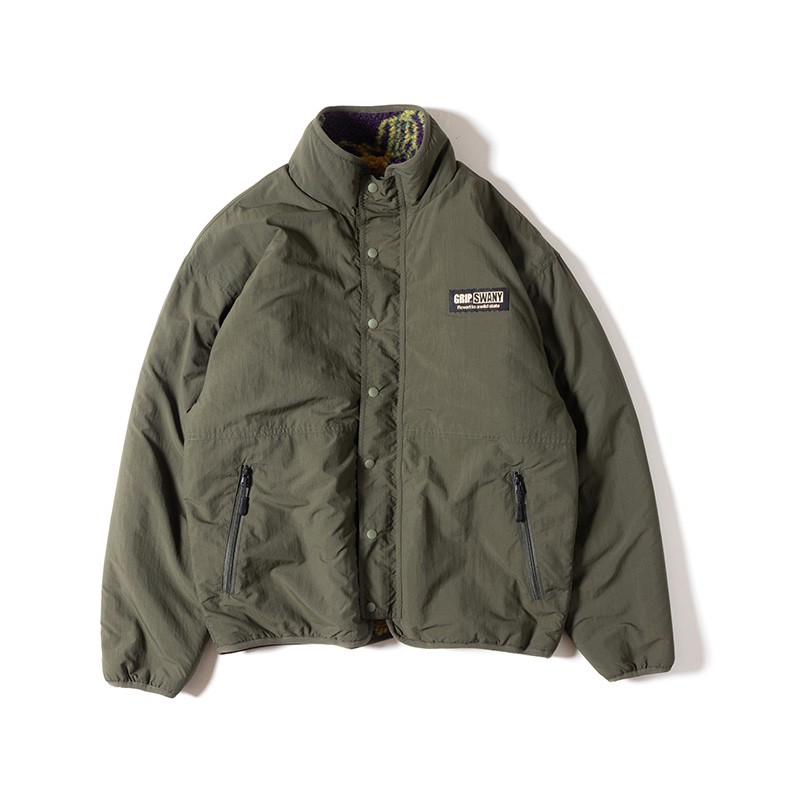 Grip Swany DT REVERSIBLE JKT OLIVE [グリップスワニー]