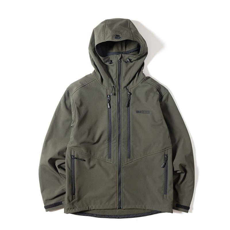 Grip Swany GS SOFTSHELL HOODY MIL OLIVE [グリップスワニー]