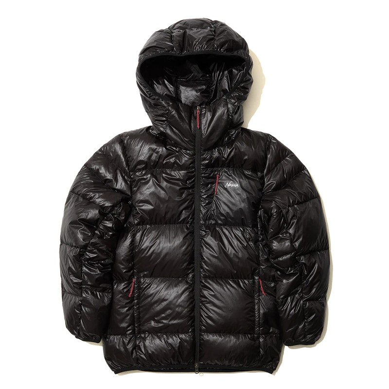NANGA MOUNTAIN LODGE DOWN HOODIE JACKET MEN BLK [ナンガ]