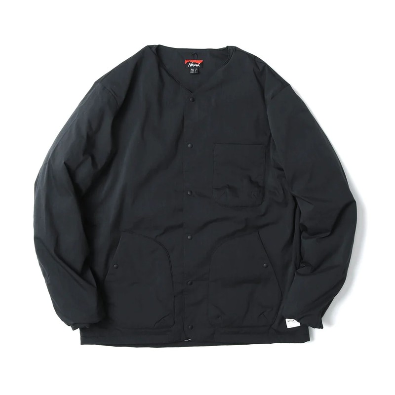 NANGA TAKIBI RIPSTOP INNER DOWN CARDIGAN MEN BLK [ナンガ]