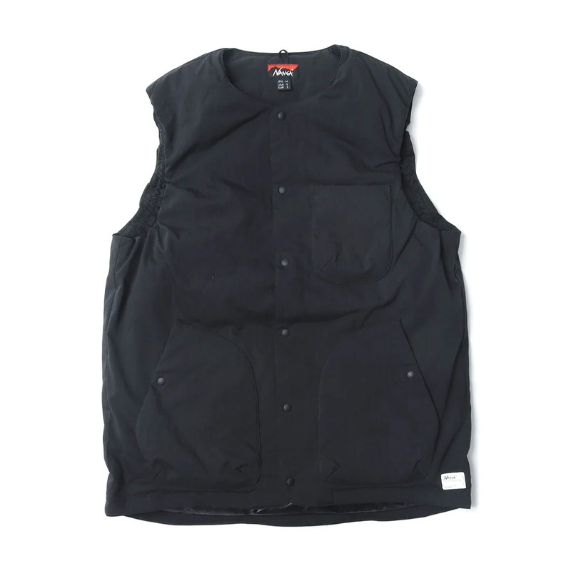 NANGA TAKIBI RIPSTOP INNER DOWN VEST MEN BLK [ナンガ]