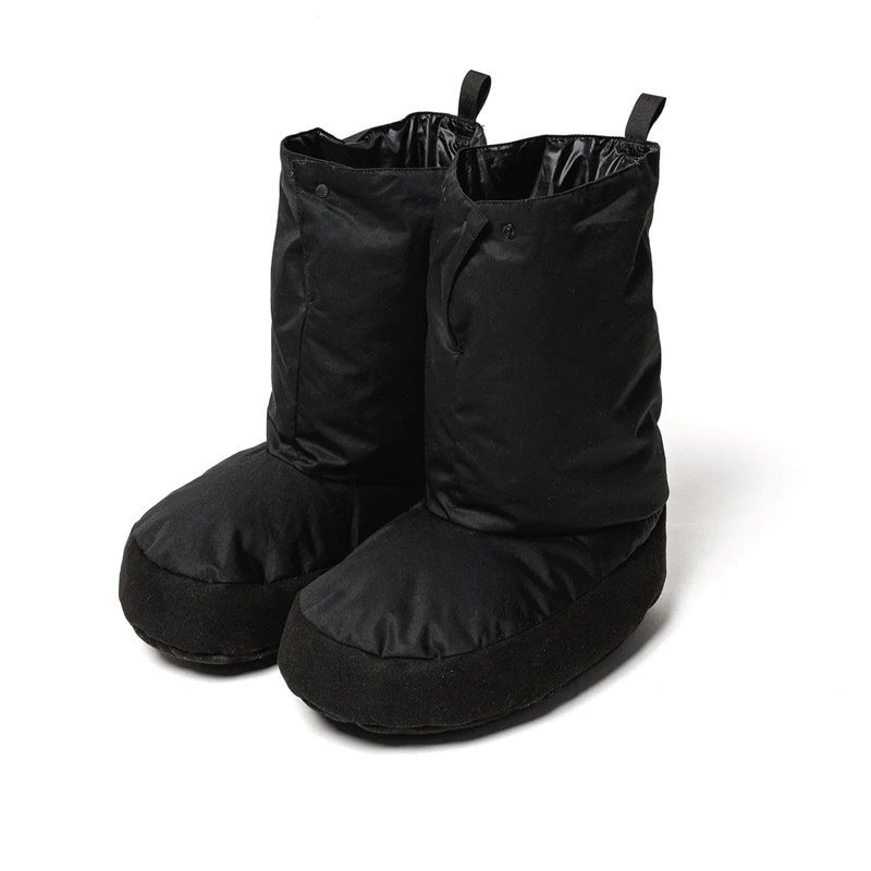 NANGA COTTON PEACH DOWN TENT SHOES BLK [ナンガ]
