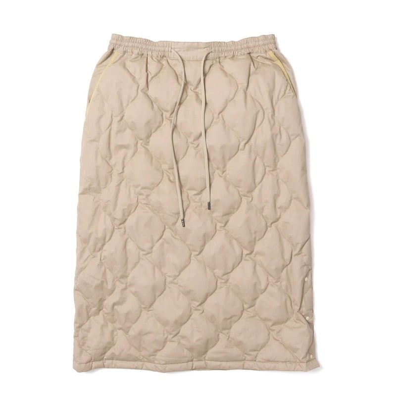 NANGA COTTON PEACH ONION QUILT DOWN SKIRT WOMEN BEG [ナンガ]