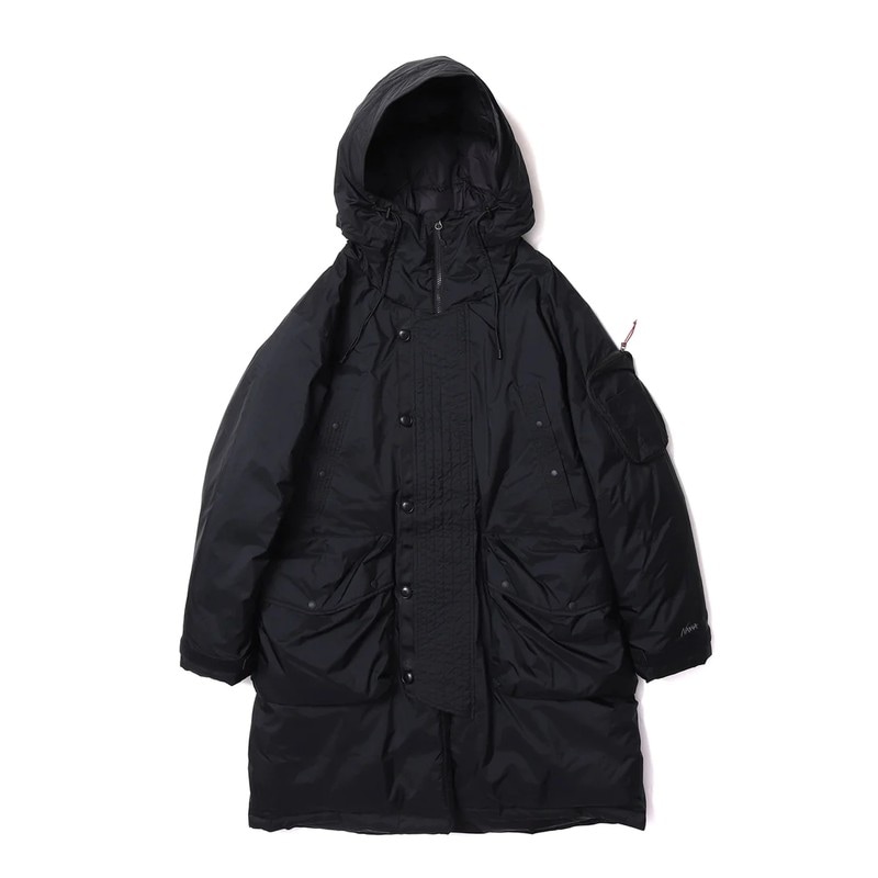 NANGA AURORA DOWN FIELD HALF COAT BLK [ナンガ]