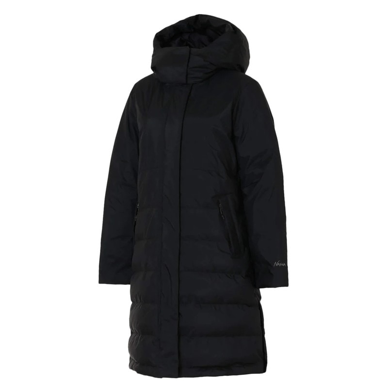 NANGA AURORA DOWN HALF COAT Women BLK [ナンガ]