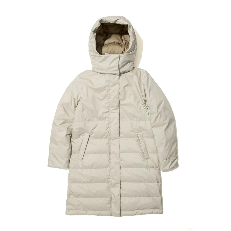 NANGA AURORA DOWN HALF COAT Women IVORY [ナンガ]