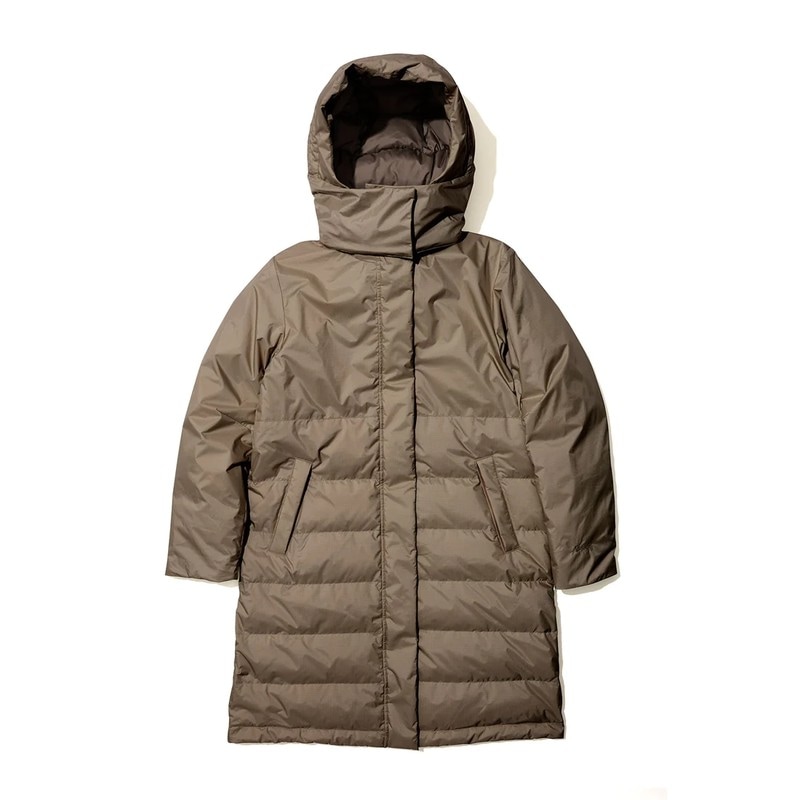 NANGA AURORA DOWN HALF COAT Women M.GRY [ナンガ]