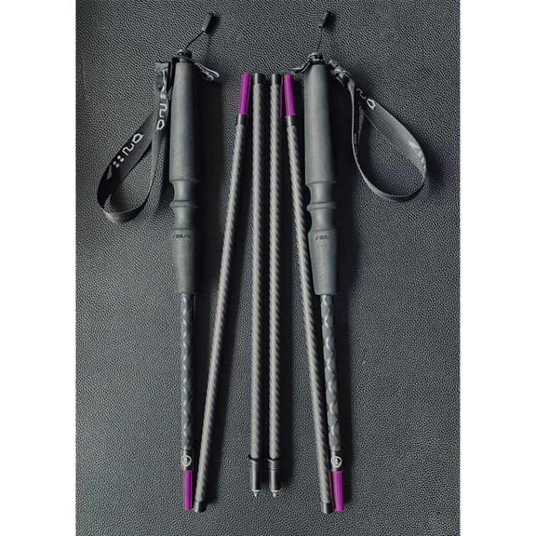 【予約商品 2月下旬頃入荷予定】 Outdoor Yogui Carbon Trekking Poles Black/Purple Joint [アウトドアヨギー]