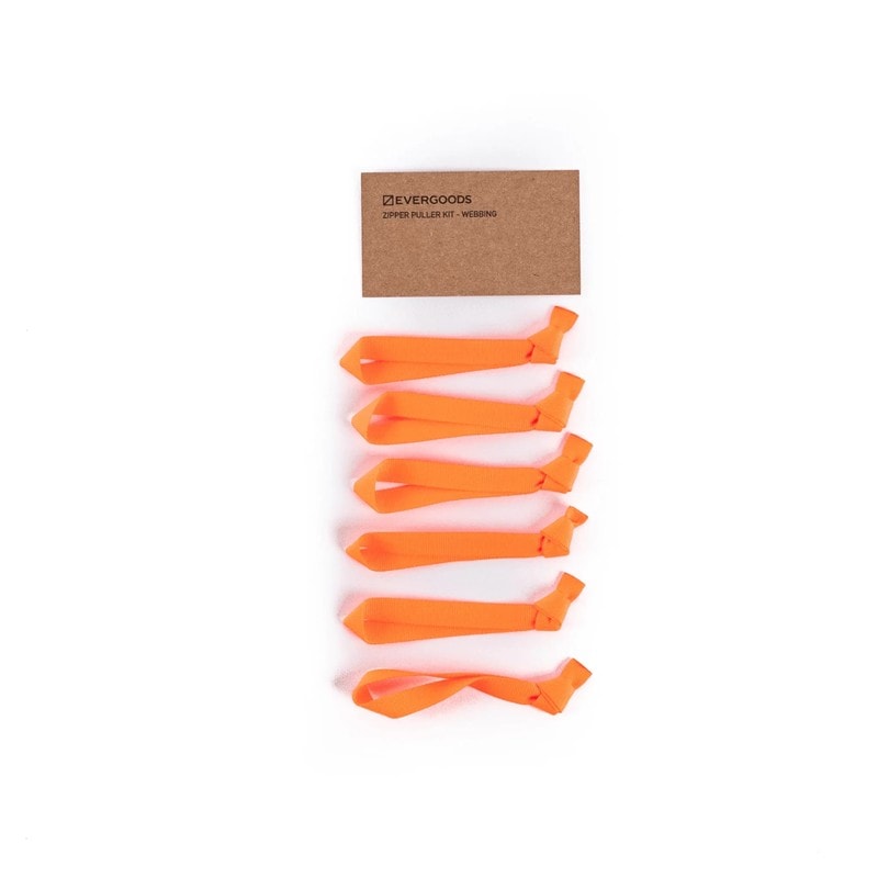[当日出荷可] EVERGOODS Zipper Puller Kit Webbing Hot Orange [エバーグッズ]