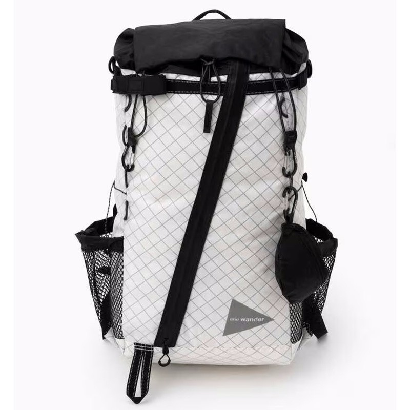 and wander ECOPAK 30L backpack off white [アンドワンダー]