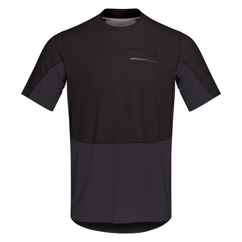 NORRONA Mens senja equaliser lightweight T-shirt Caviar [ノローナ]