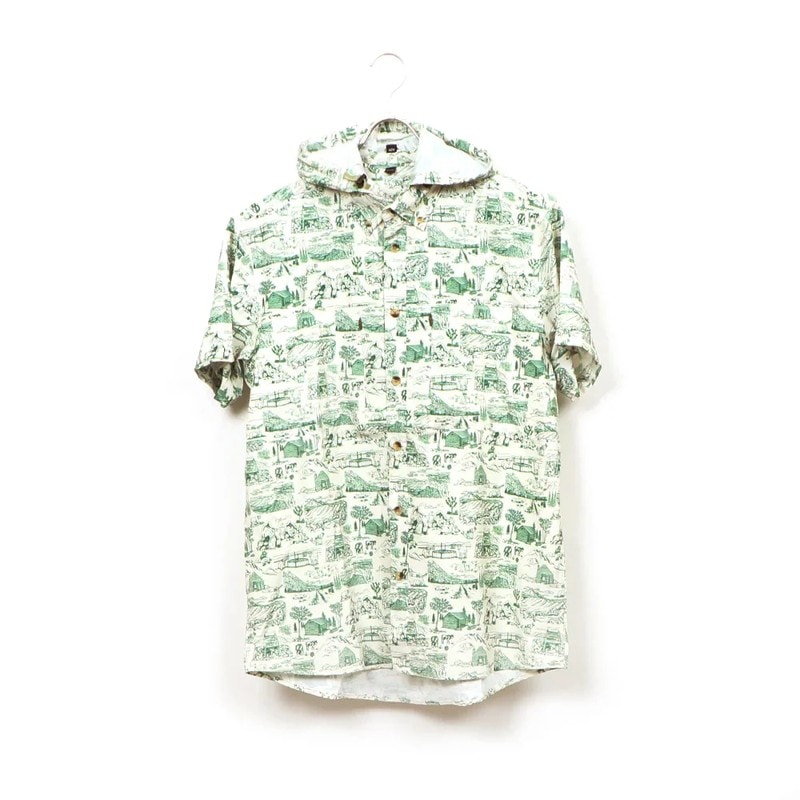 [当日出荷対応 平日12:00まで] JOLLY GEAR Triple Crown Button Down Short Sleeve Trail Madness Green [ジョリーギア]