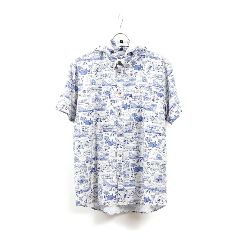 [当日出荷可] JOLLY GEAR Triple Crown Button Down Short Sleeve Trail Madness Blue [ジョリーギア]