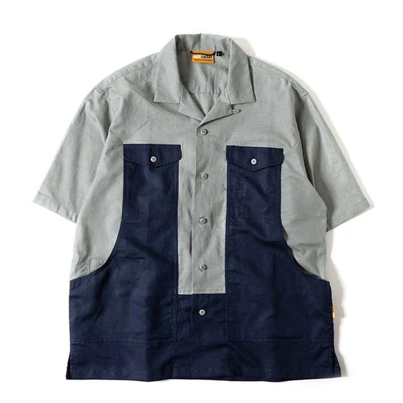 Grip Swany Hemp Shirt Navy [グリップスワニー]