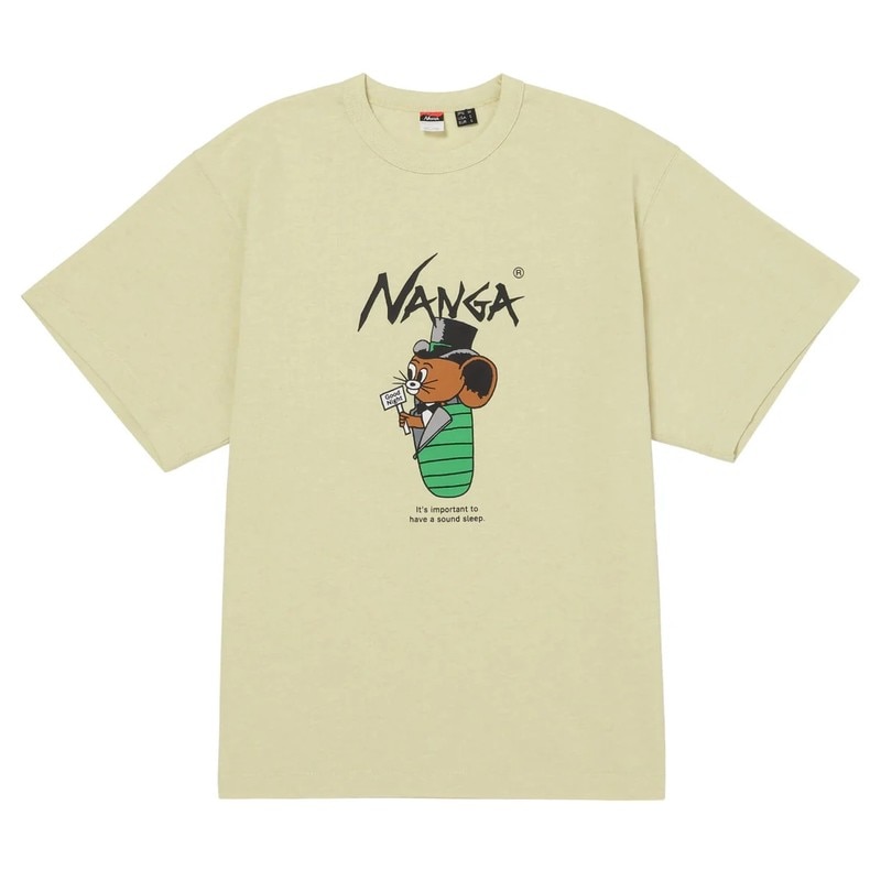 NANGA NANGA×Jerry Ukai ECO HYBRID Sleeping Jerry Marquez TEE