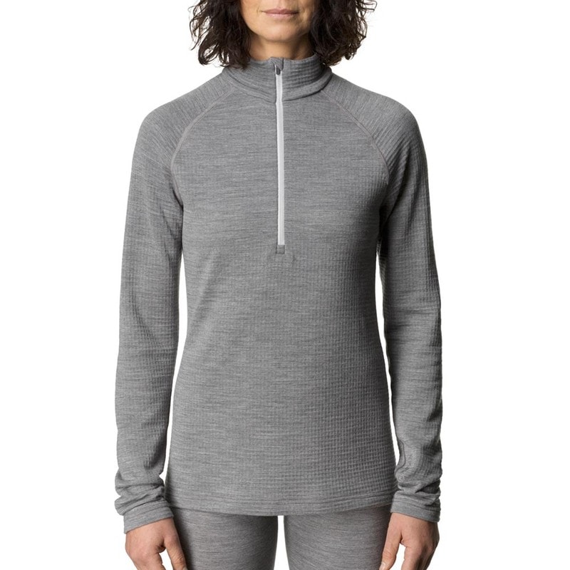 HOUDINI Womens Desoli Thermal Half Zip College Grey [フーディニ]