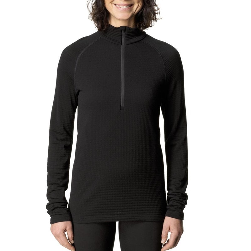 HOUDINI Womens Desoli Thermal Half Zip True Black [フーディニ]