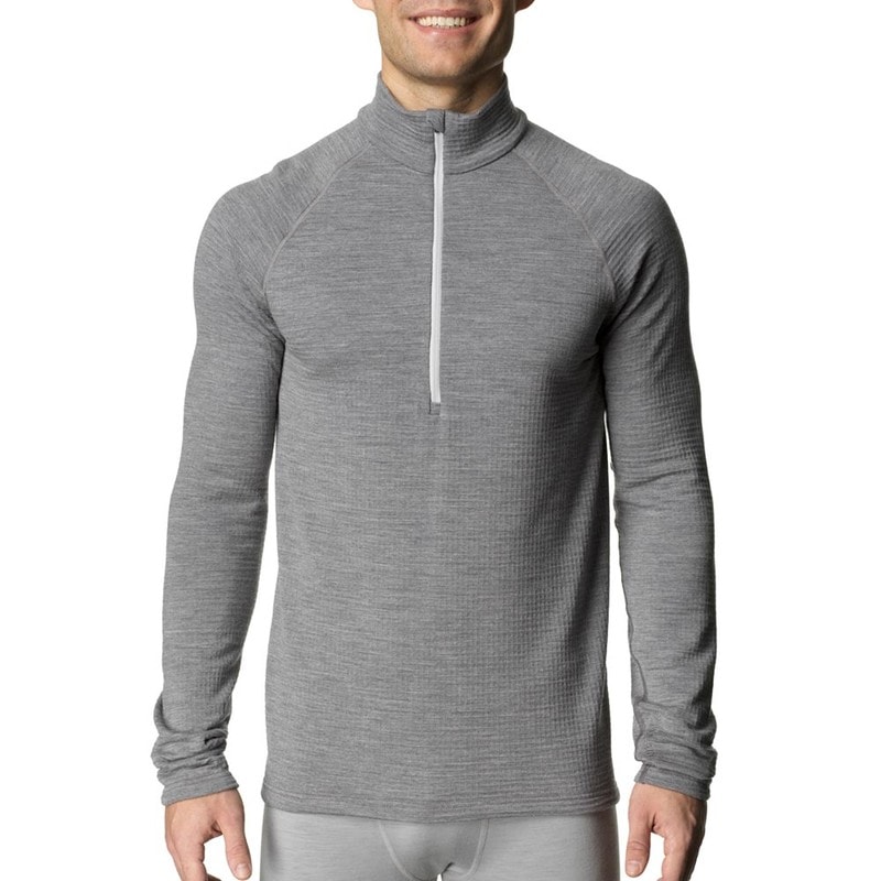 HOUDINI Mens Desoli Thermal Half Zip College Grey [フーディニ]