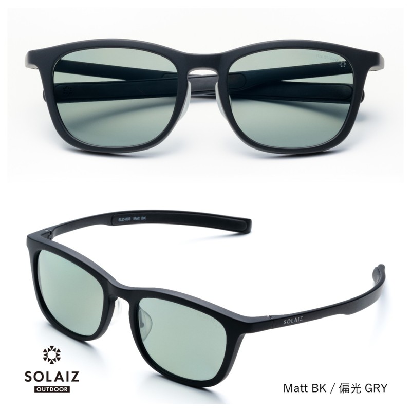 SOLAIZ SLD-003 ウェリントン Matt BK/偏光GRY [ソライズ]
