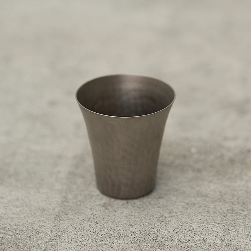 鎚 鎚目チタンぐい呑み Titanium [ツチ]