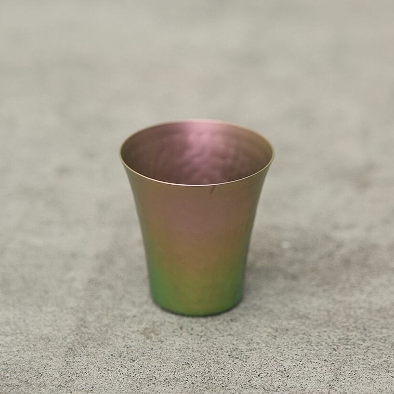 鎚 鎚目チタンぐい呑み horizon [ツチ]