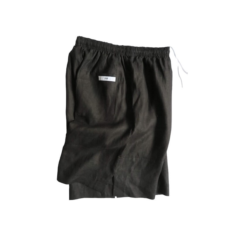 [当日出荷可][20%OFF] voiry D.P SHORTS LINEN BLACK [ヴォイリー]