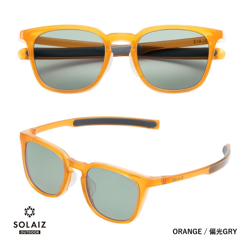 SOLAIZ SLD-005 ウェリントン ORANGE/偏光GRY [ソライズ]