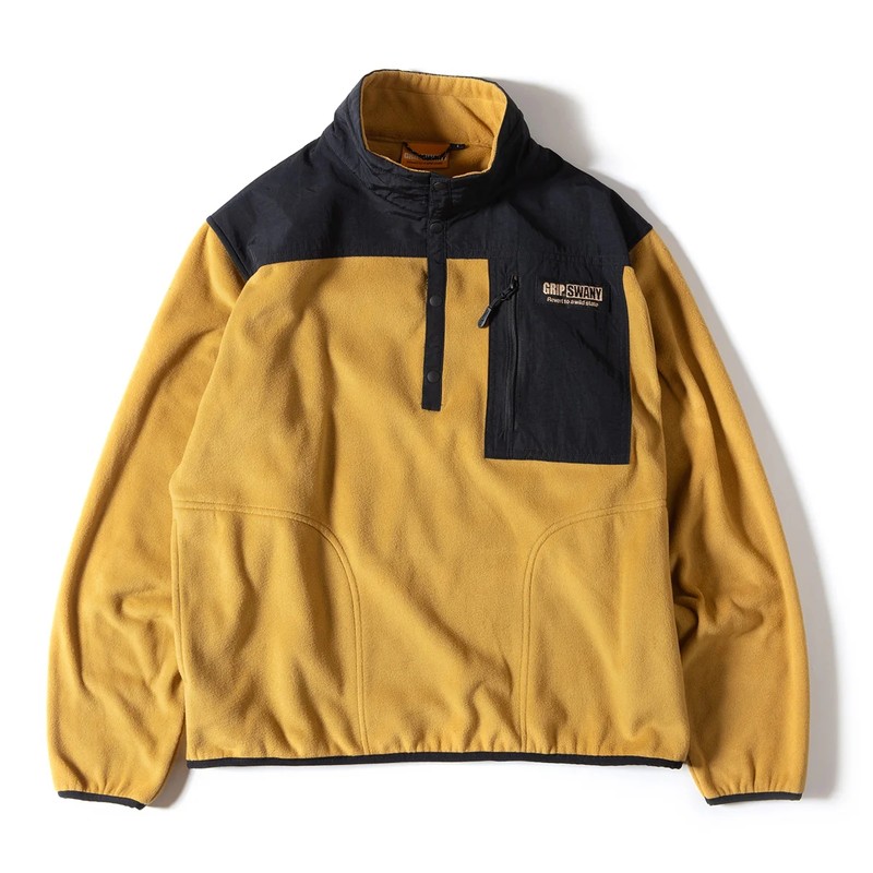 Grip Swany Polartec Fleece Pullover Mustard [グリップスワニー]