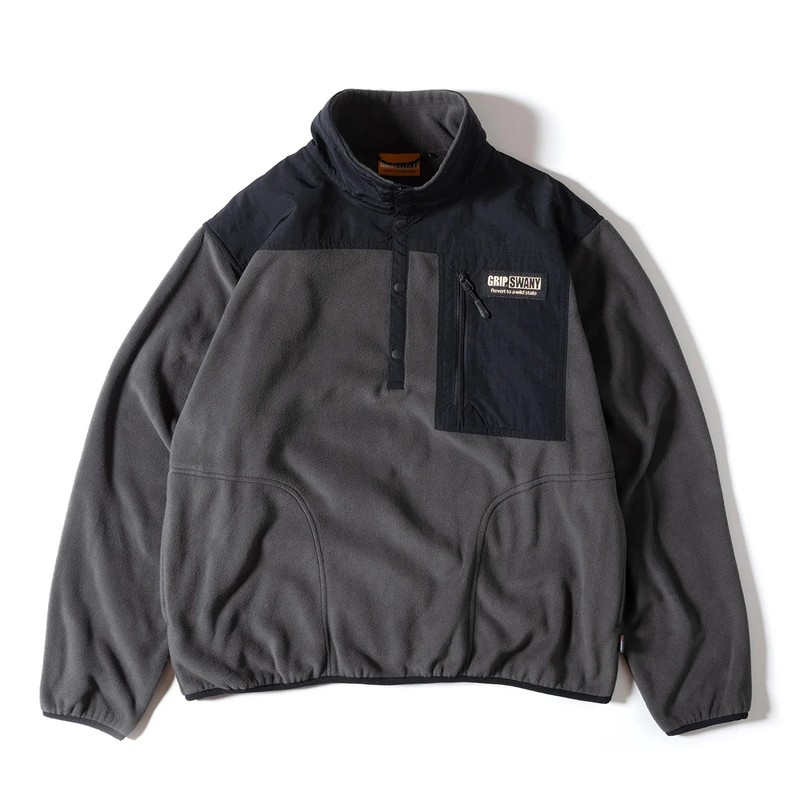 Grip Swany Polartec Fleece Pullover Charcoal [グリップスワニー]