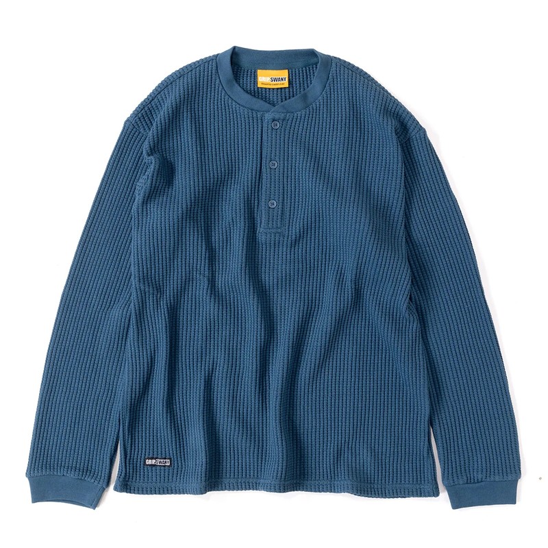 Grip Swany Waffle L/S Tee Inkblue [グリップスワニー]