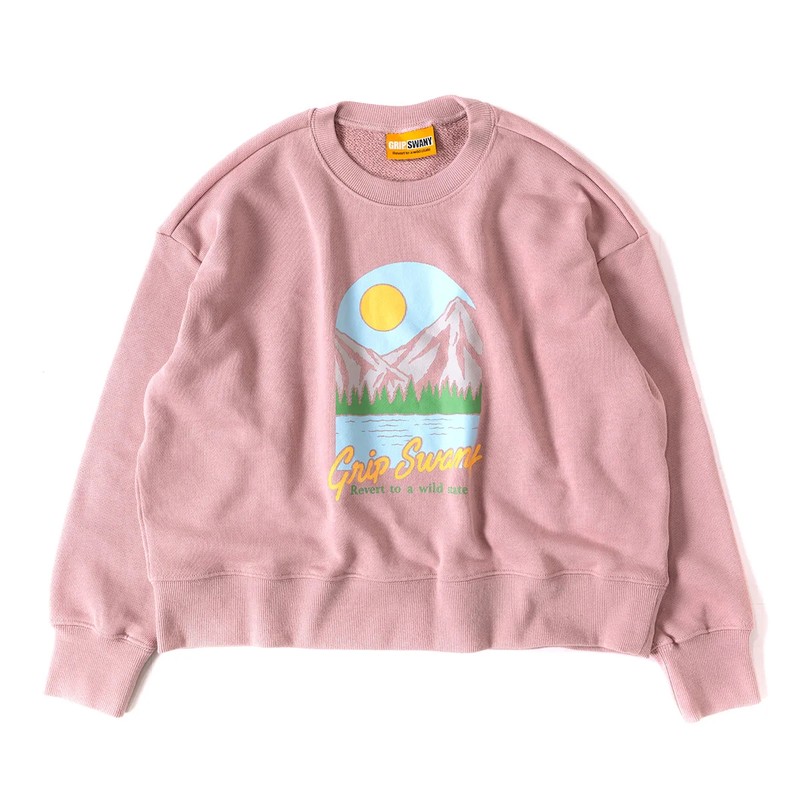 Grip Swany W’s Print Sweat Pullover  Coral Pink [グリップスワニー]