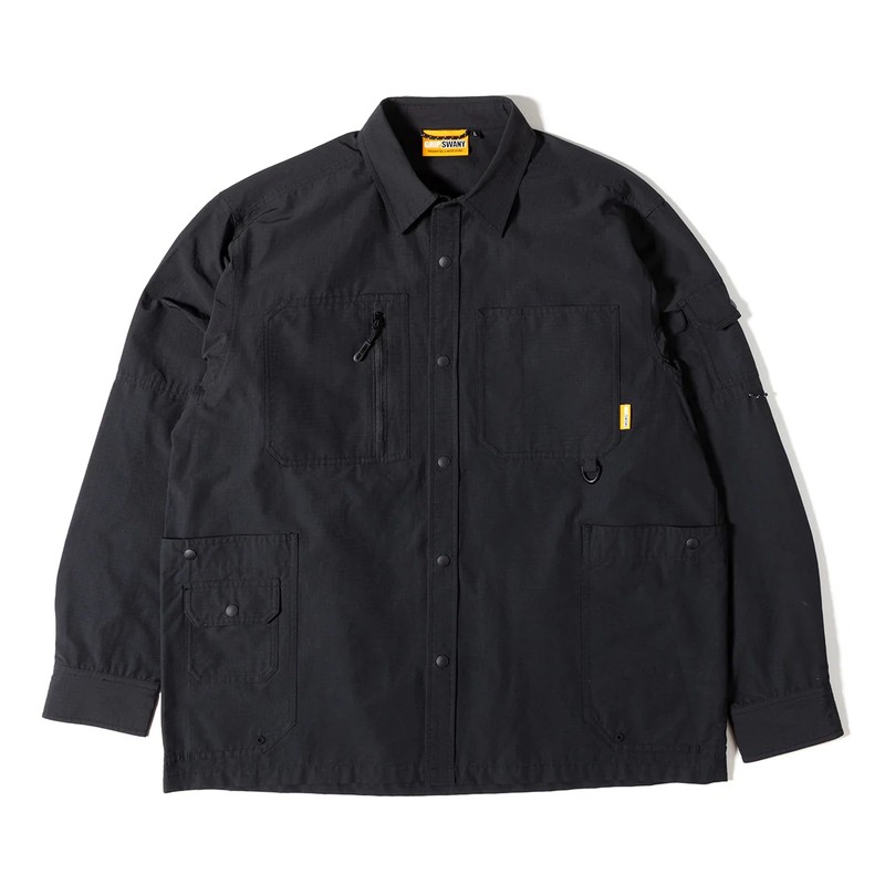Grip Swany GEAR POCKET SHIRT BLACK [グリップスワニー]